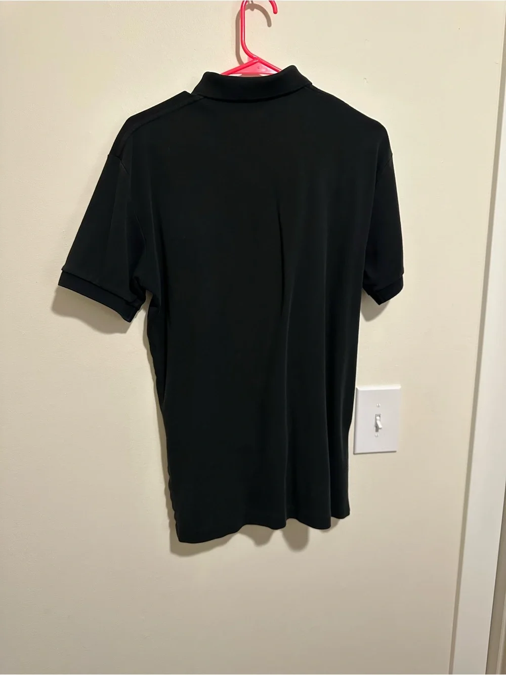 Ralph Lauren Black Polo with Red Pony Embroidery - Size Small